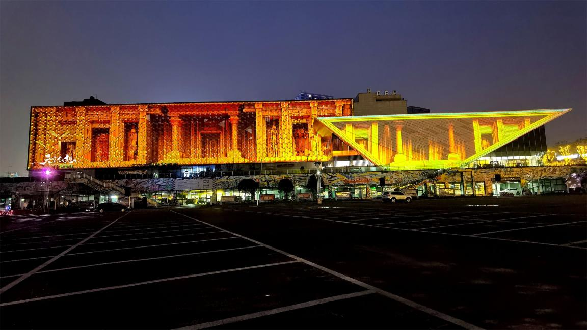 寸灘國際絲路花街建筑光影秀于7月1日開街上演啦！(圖3)