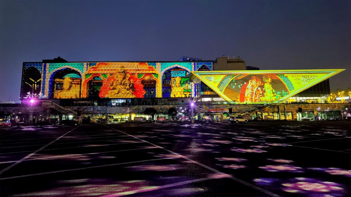 寸灘國際絲路花街建筑光影秀于7月1日開街上演啦！(圖4)