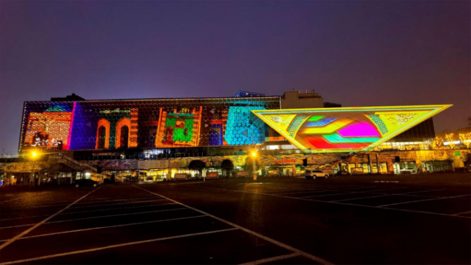 寸灘國際絲路花街建筑光影秀于7月1日開街上演啦！(圖14)