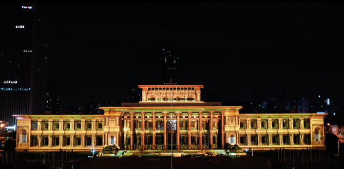 天空創(chuàng)想用科技點亮城市！杭州武林廣場3DMAPPING秀震撼上演！(圖11)