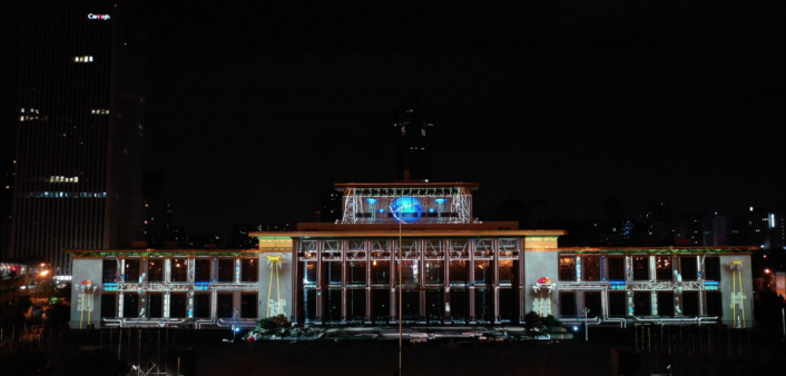 天空創(chuàng)想用科技點亮城市！杭州武林廣場3DMAPPING秀震撼上演！(圖16)