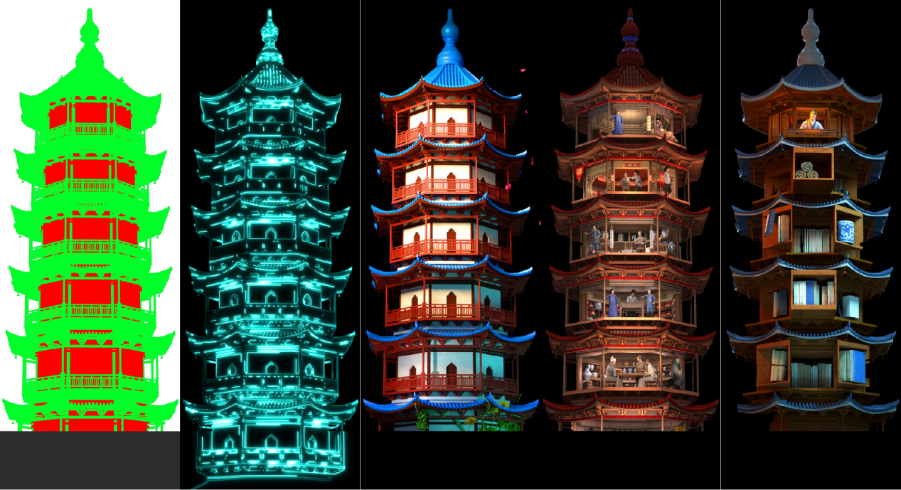 江西南昌繩金塔3DMapping(圖2) 江西南昌繩金塔3DMapping(圖2)