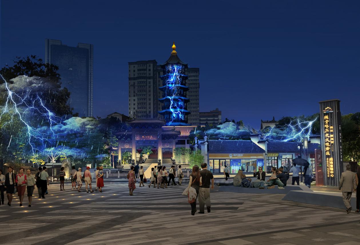 江西南昌繩金塔3DMapping(圖3) 江西南昌繩金塔3DMapping(圖3)