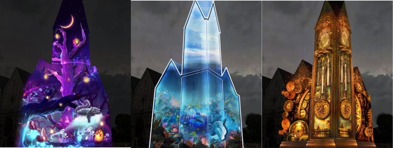 惠州五礦哈施塔特《夢回愛麗絲》3DMapping光影秀(圖3) 惠州五礦哈施塔特《夢回愛麗絲》3DMapping光影秀(圖3)